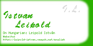 istvan leipold business card